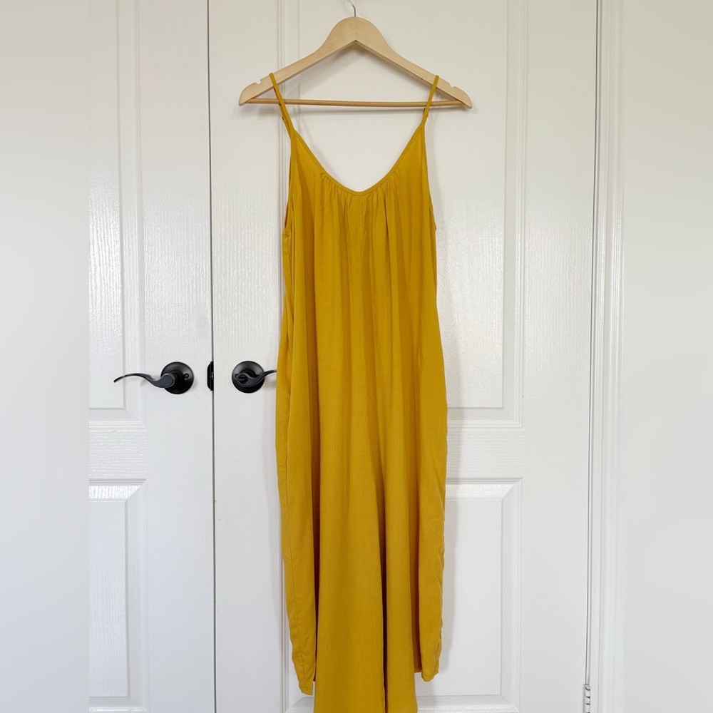 BNWT Yellow Cami Jumpsuit Wide Legs with pockets